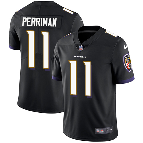 Nike Ravens #11 Breshad Perriman Black Alternate Men's Stitched NFL Vapor Untouchable Limited Jersey - Click Image to Close